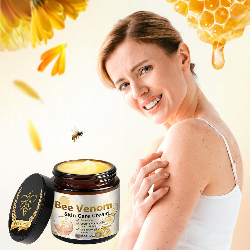Professional Bee Venom Skin Treatment Cream Repair Gel Hydrating Moisturizing for All Skin Types(2PCS)