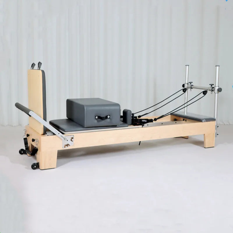Portable Foldable Pilates Reformer Machine Gym Fitness Pilates Trainer Yoga Studio Aluminum Alloy Pilates Reformer Set for Sale