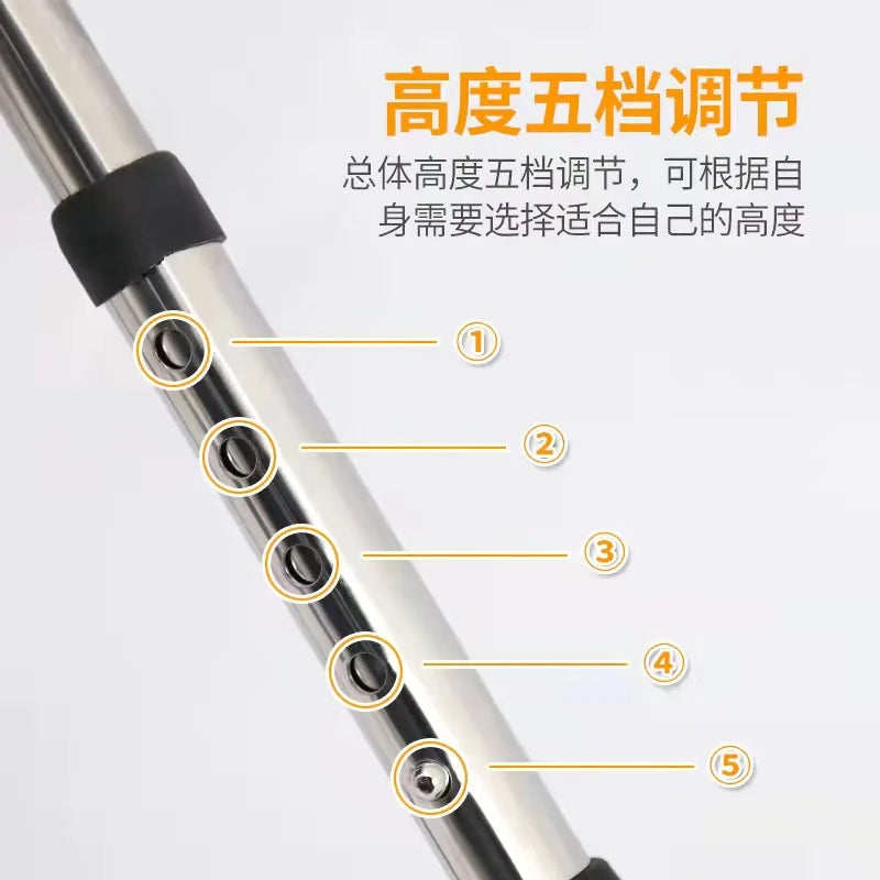Two-Wheeled Walker for Elderly and Disabled Foldable Standing Frame for Older People's Walking Sticks Medical Walking Aids