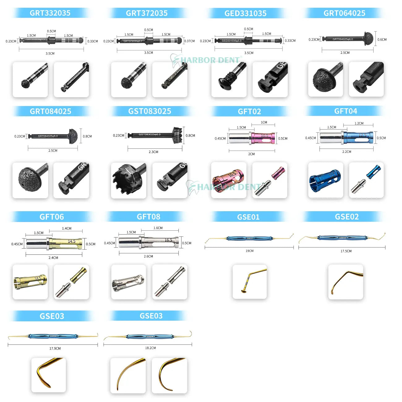 Dentium Dental Implant Kit Dask Sinus Drill Stoppers Hand Tool Instrument Set for Dentist Machinery Power Source