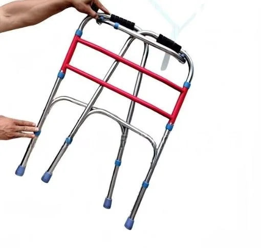 Custom Medical Hospital Aluminium Adults Seniors Elderly Upright Walker Rollator Folding Frame Seat Walking Aids for Disabled