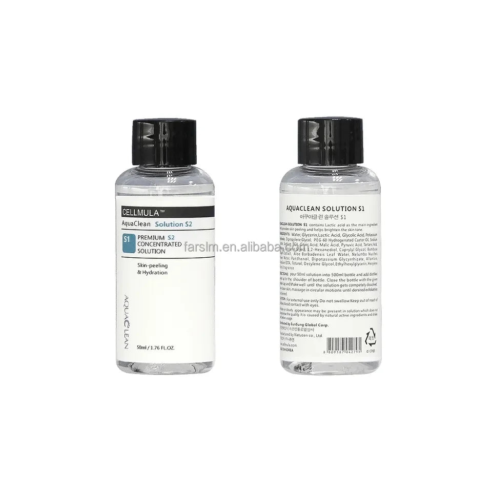 Korea Aqua Peel Solution ABC 3 Bottles Hydra Dermabrasion Facial Cleansing Blackhead Liquid for Deep Cleaning