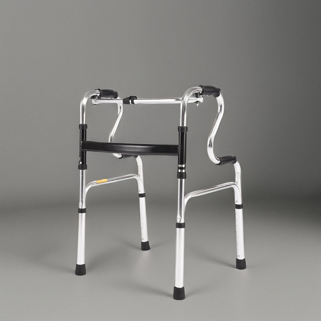 Folding Walking Aid Walker Frame for Disabled Lightweight Standing Frame Aluminum Hospital Device