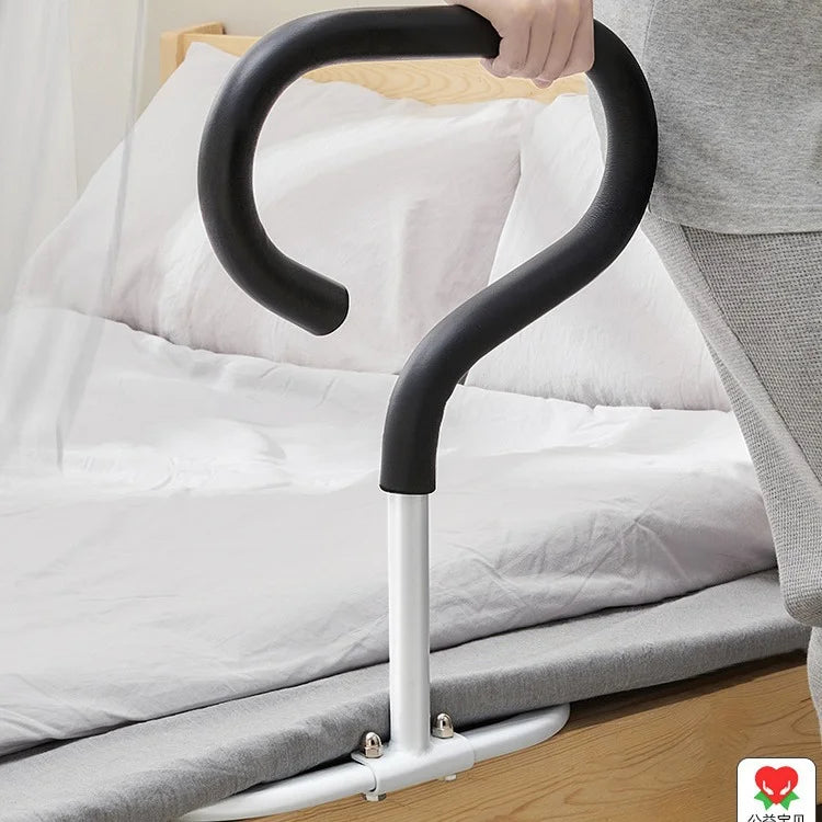 Patient Folding Walker Portable Adjustable Bed Assist Rail Walking Sticks for Disabled