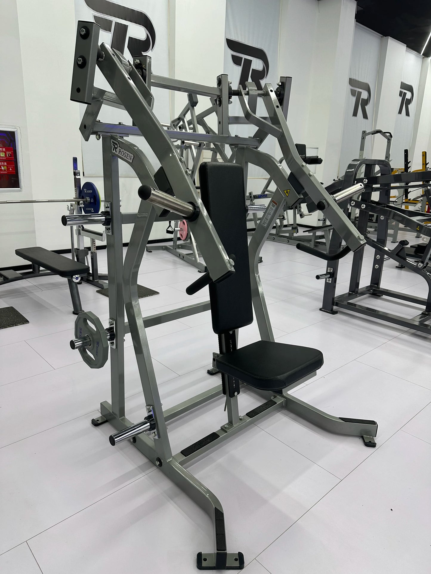 ROSEN Fitness Sport Heavy Duty Gym Equipment Bodybuilding Workout Plate Load Iso-Lateral Incline Press Machine for Gym Club