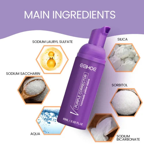 EELHOE Purple Corrector Deeply Clean Tartar Very Well Tartar Yellow Teeth Care For Oral Health Care