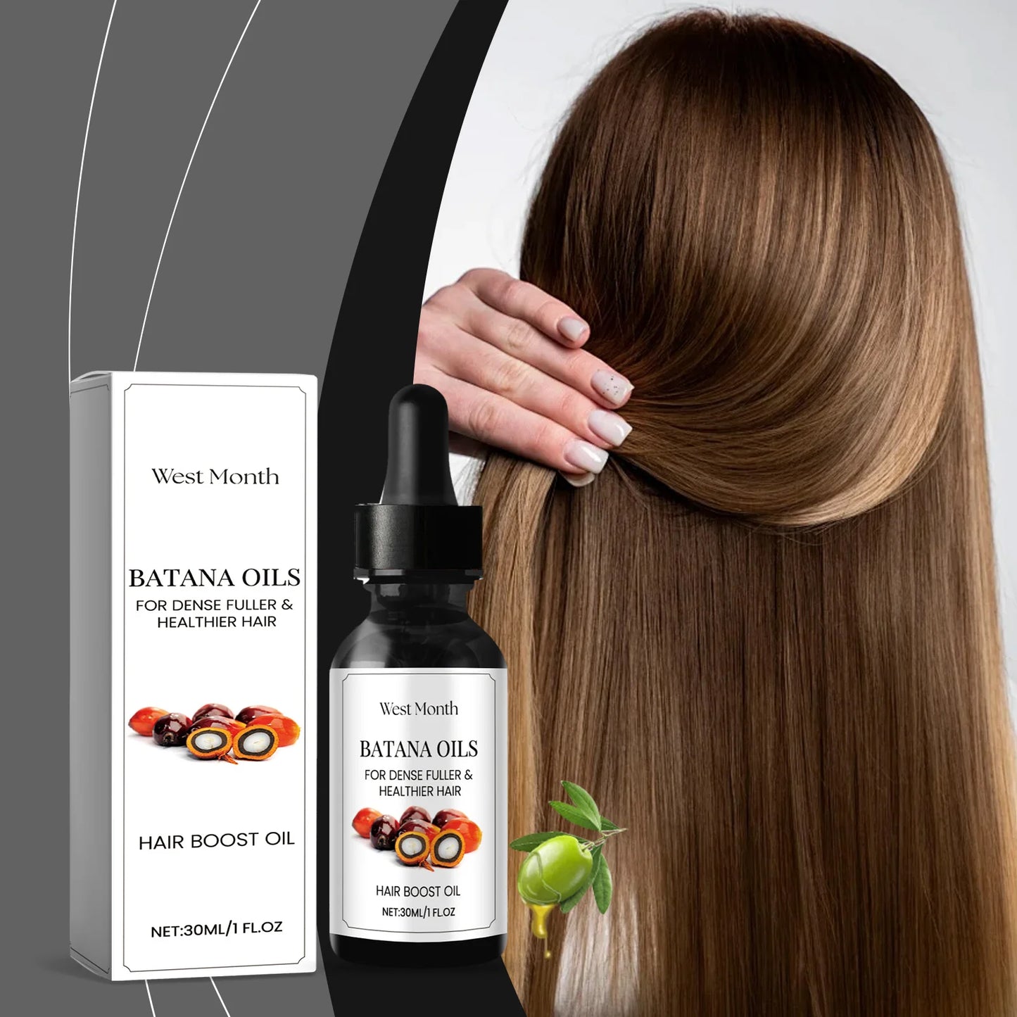 West&Month Batana Hydrating Hair Care Oil Essential for Softening Nourishing and Hydrating Hair Hair Regrowth Treatments