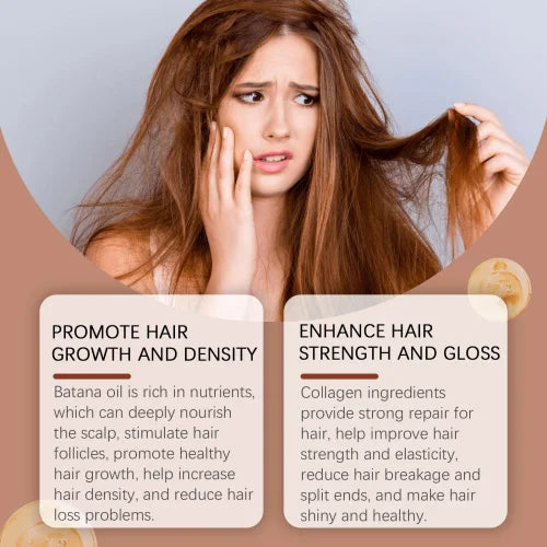 Hoegoa Batana Hair Care Oil Repair Dry And Irritated Hair Moisturize Scalp And Smooth Daily Massage Hair Care Oil