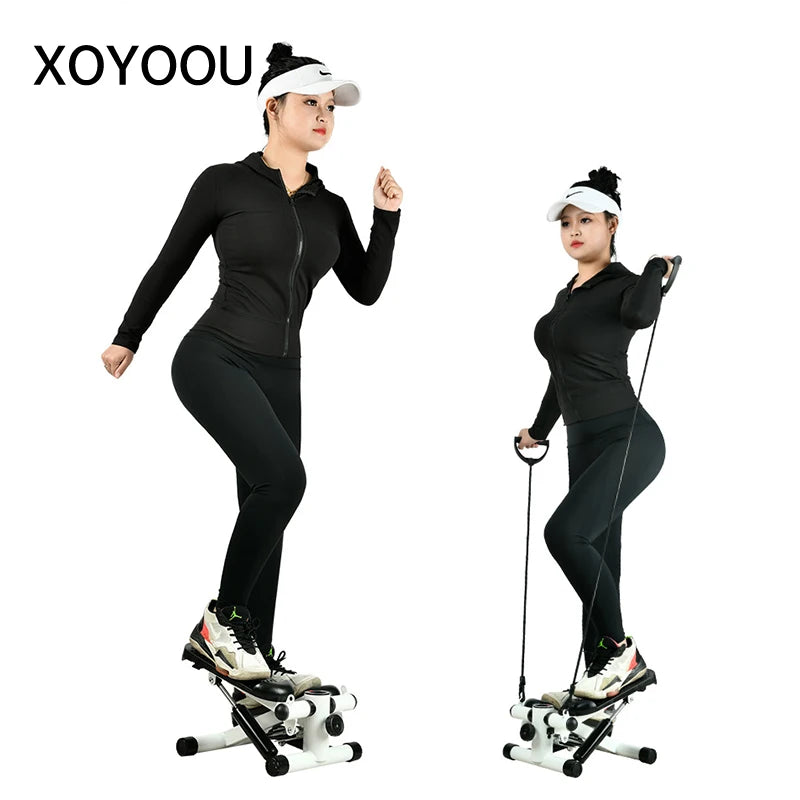 XOYOOU Home Fitness Equipment Multifunctional Aerobic Stepper Indoor Small Hydraulic Weight Loss Thin Legs Mini Stepper