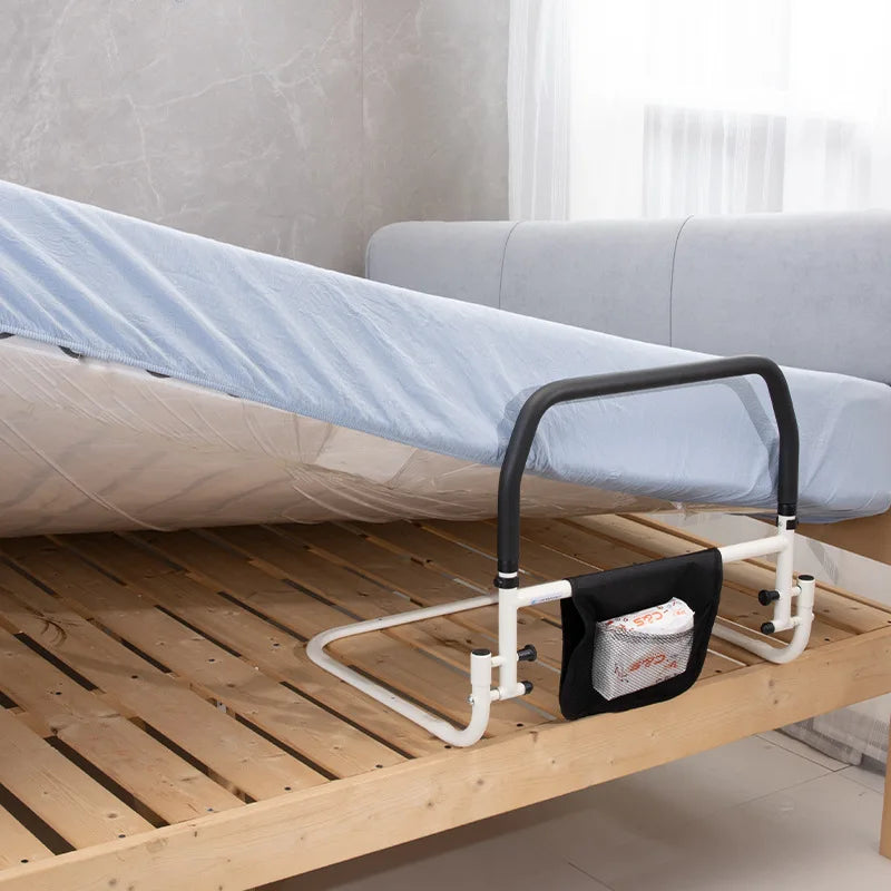 Patient Folding Walker Portable Adjustable Bed Assist Rail Walking Sticks for Disabled