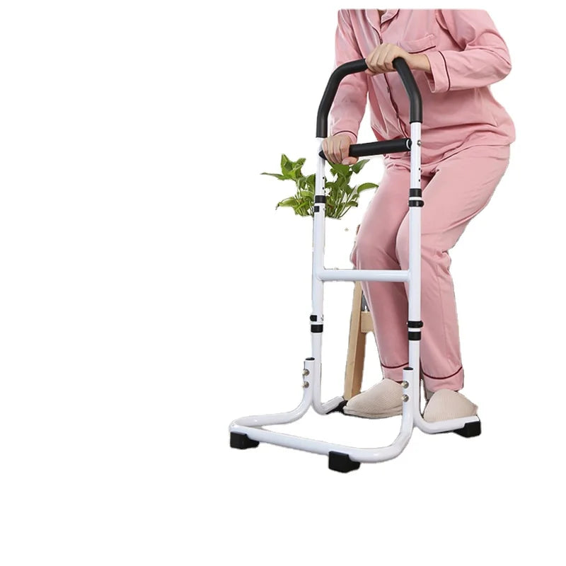 Patient Folding Walker Portable Adjustable Bed Assist Rail Walking Sticks for Disabled