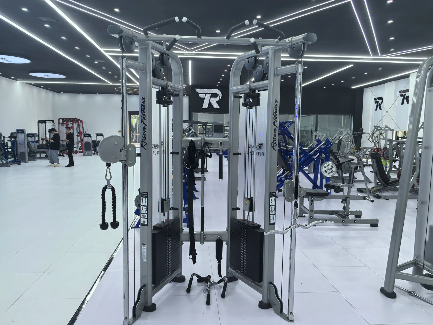 Source Factory Indoor Workout ROSEN Fitness Equipment Bodybuilding Galvanized Steel Dual Adjustable Pulley for Gym Centre