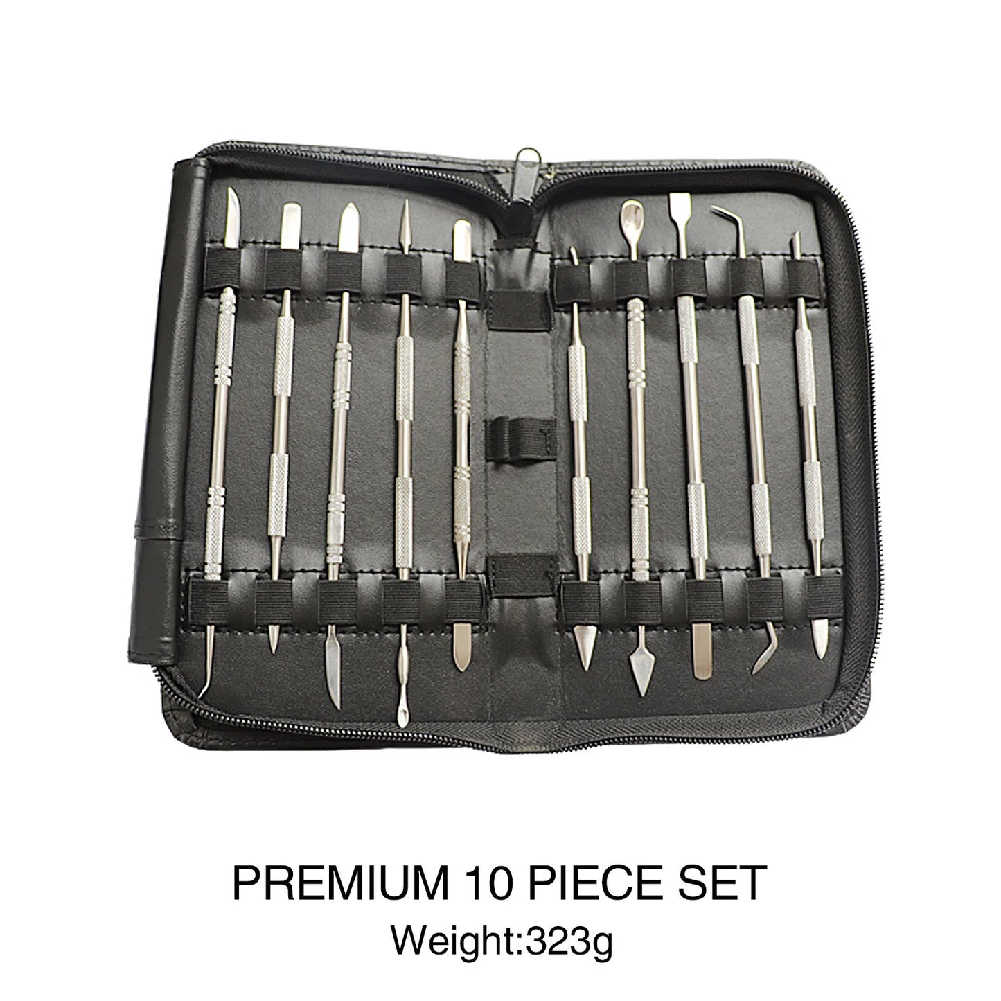 10PCS Dental Lab Stainless Steel Wax Carving Tool Set Dentist Sculpture Knife Dentistry Instrument