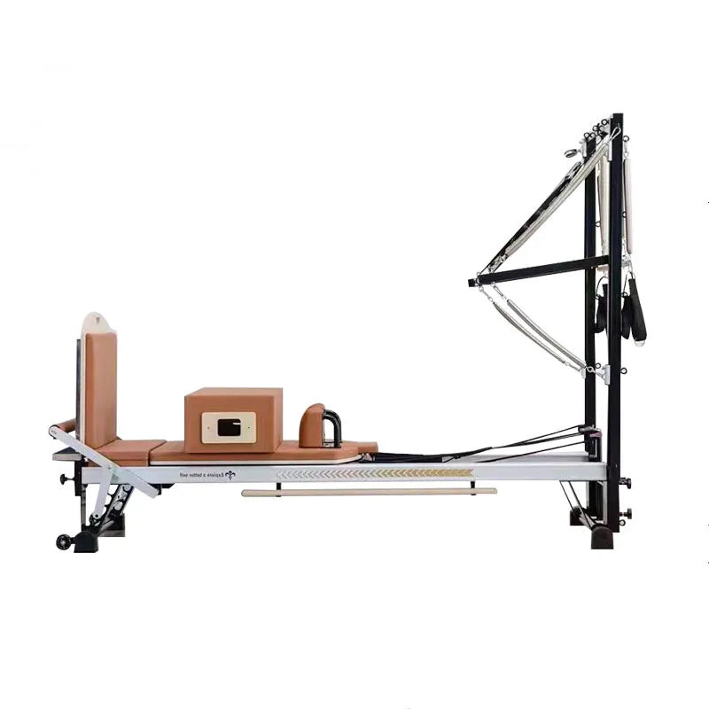 Portable Foldable Pilates Reformer Machine Gym Fitness Pilates Trainer Yoga Studio Aluminum Alloy Pilates Reformer Set for Sale