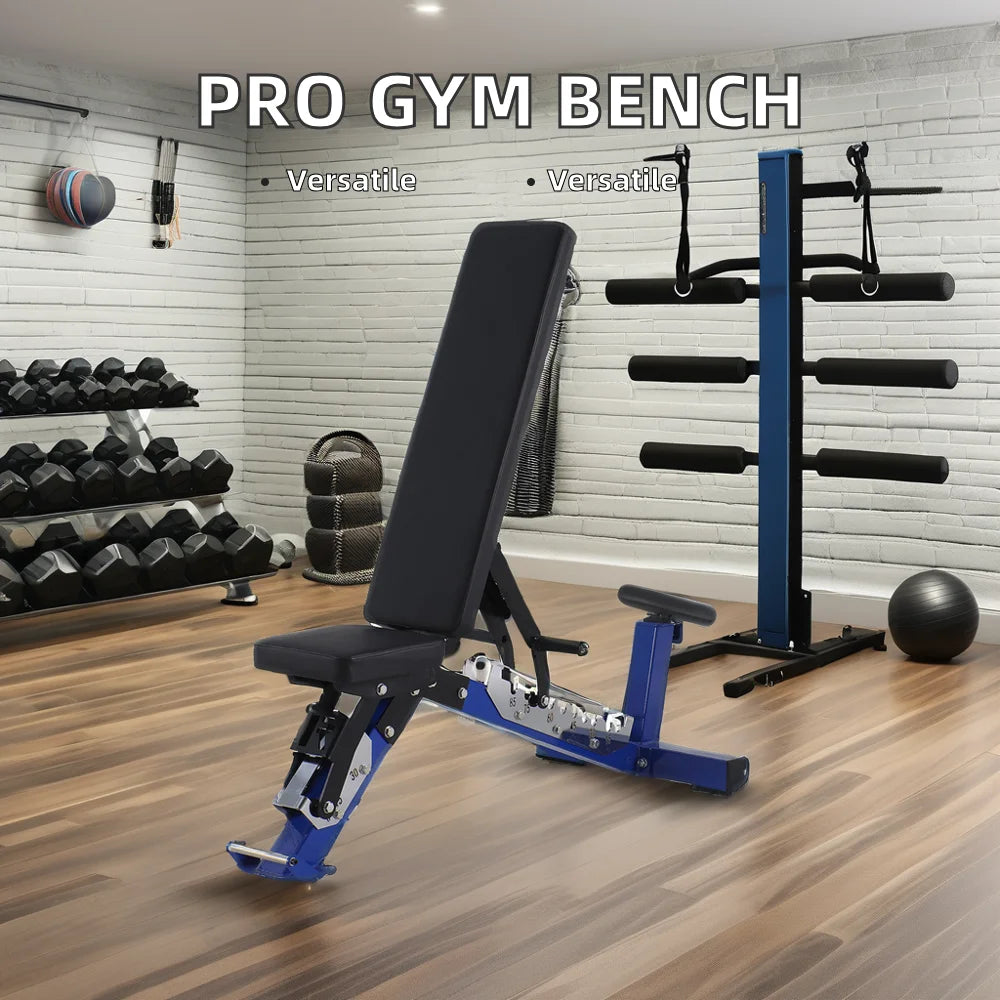 Adjustable Home Gym Metal Fitness Equipment Wholesale Foldable Dumbbell Press Flat Style for Bodybuilding Weight Training