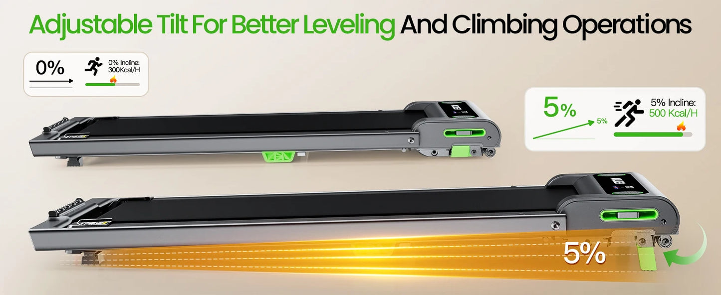 US Stock 2-in-1 Cardio Treadmill Foldable LED Screen Walking Running Machine Electric for Home Office Fitness Dropshipping
