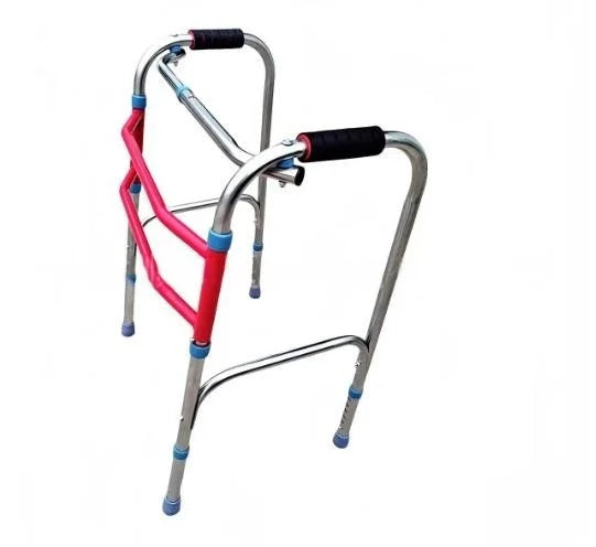 Hospital Lightweight Folding Aluminum Mobility Elderly Disability Walking Aid With Wheels Walker