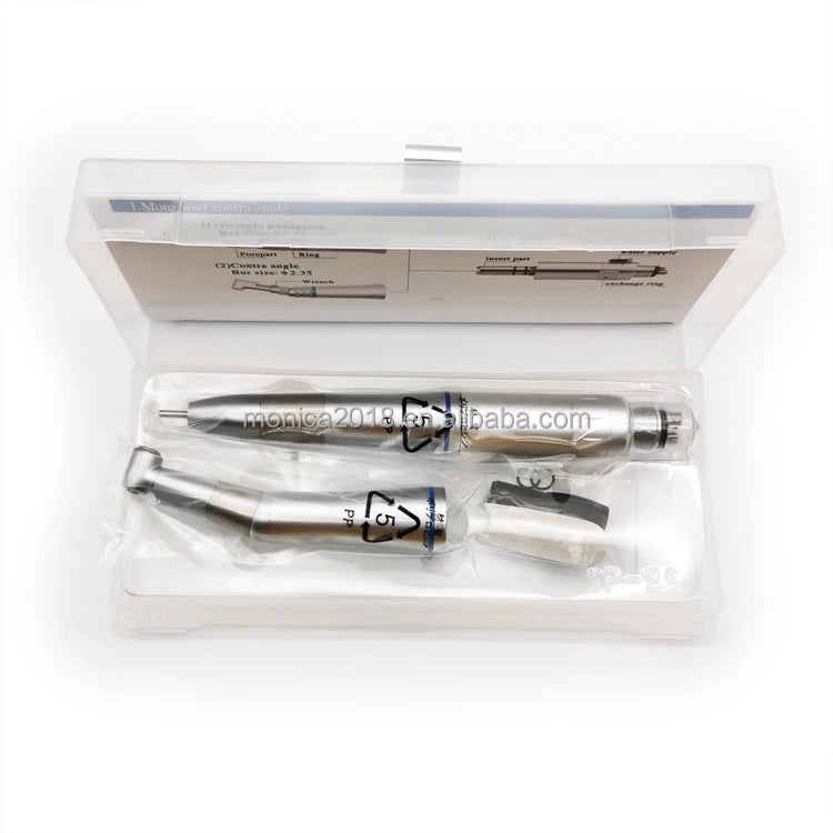 2/4 Hole Dental Handpiece Clinic Laboratory Dentist Equipment Oral Surgery Instrument LED Internal Water Spray Low Speed Kit