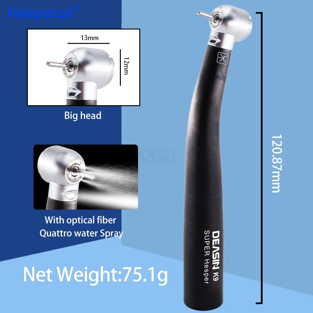 DEASIN Dental Fiber Optic Handpiece Torque Head Air Turbine Ceramic Bearing Dentist Tool Fit for KV Four Spray Torque Head