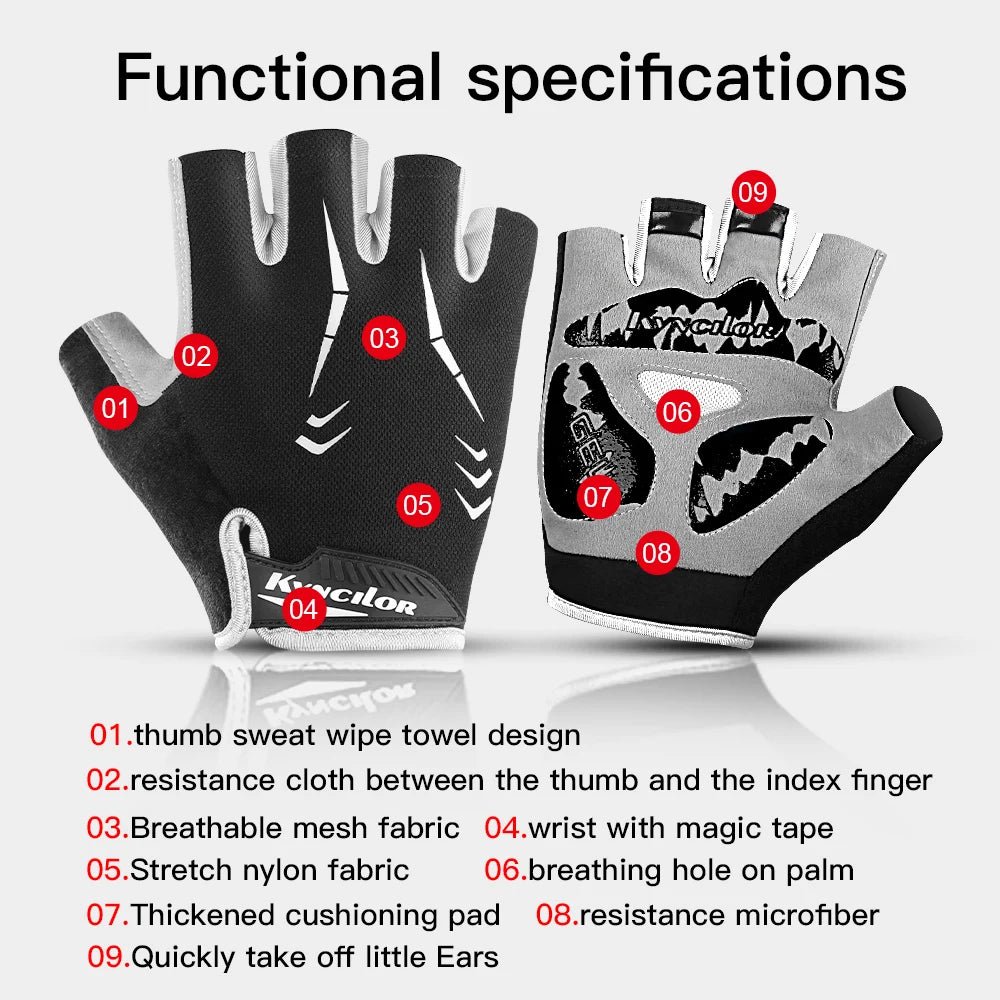 Women's Half-Finger Fitness Gloves for Yoga & Machine Training Non-Slip Gym Gloves with Customized Logo