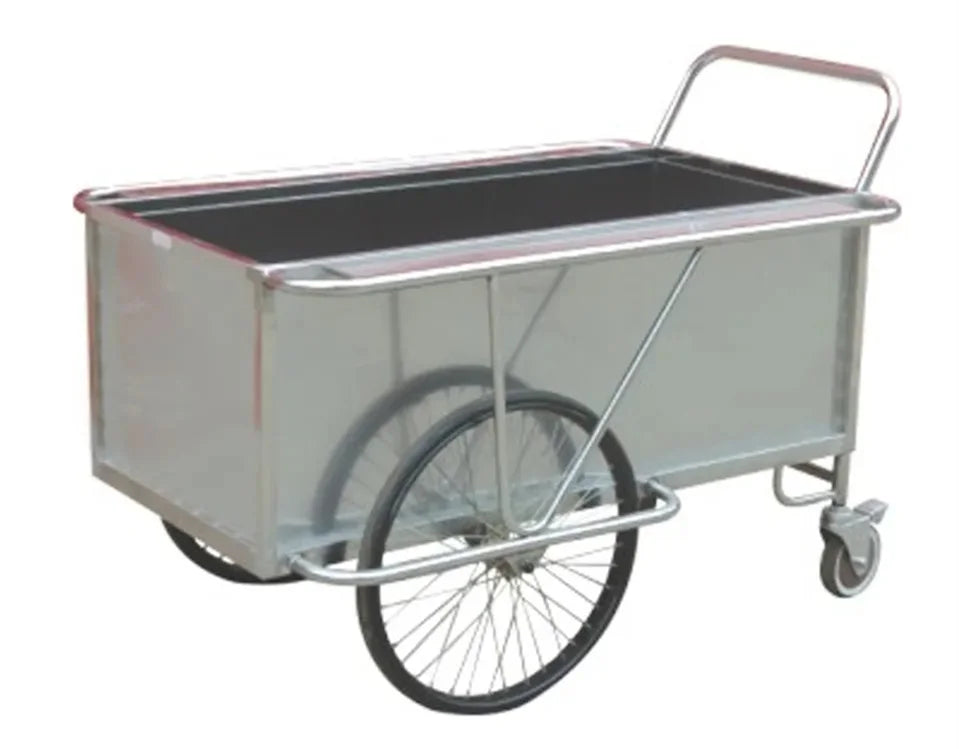 Hot Sale Hospital Medical All Stainless Steel Delivery Trolley Stainless Steel Laundry Rv