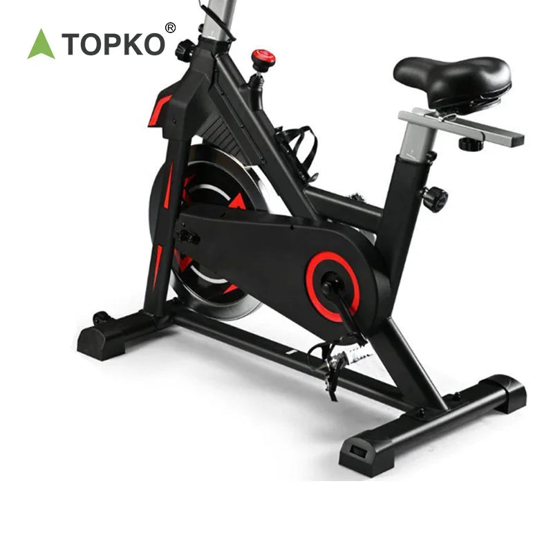 TOPKO US Warehouse Universal Body-building Fitness Spin Bike Comfortable Seat Spinning Bike