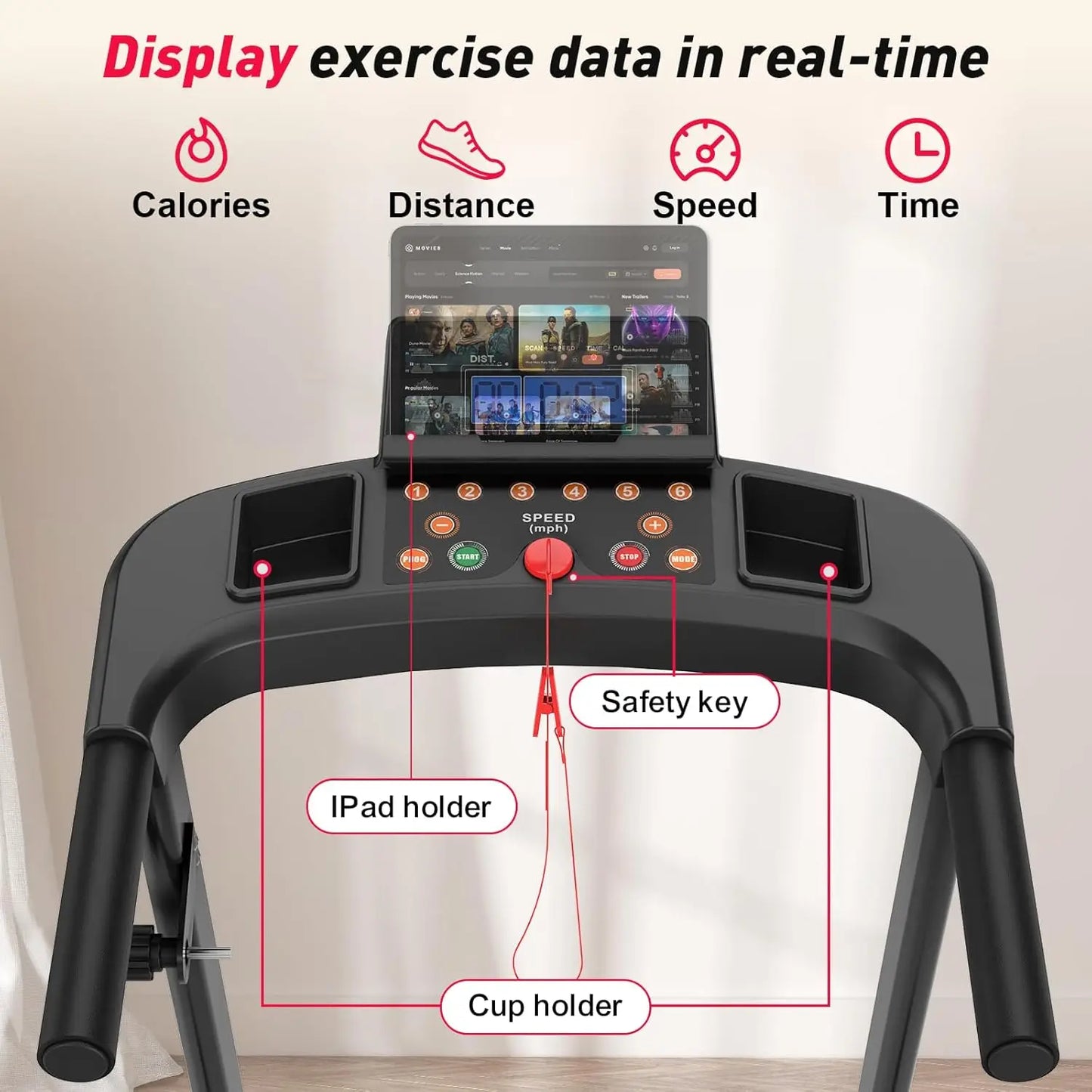 Home Gym Treadmills Silent Running Machine Space Saving Fitness Equipment Indoor Electric Treadmill Foldable Home Use Treadmill