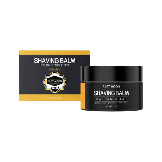 East Moon Men's Moisturizing Shaving Cream Smooth Comfortable with Moisturizing Refreshing Skin Care Properties Portable Supple