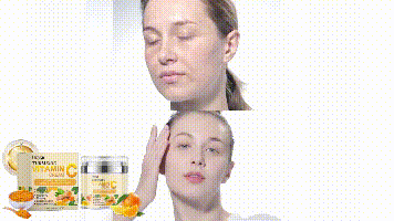 Hoygi Turmeric Vitamin C Brightening Cream Moisturizing Even Skin Tone Lighten Acne Mark Brightening Moisturizing Cream