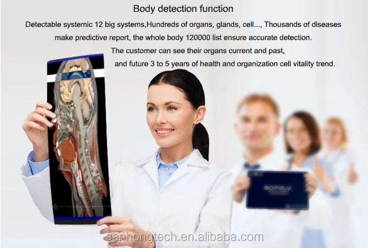 Home and Hospital Use Portable Biophilia Intruder NLS the Quantum Therapy Body Health Analyzer