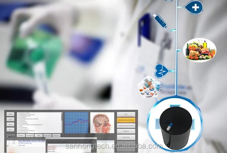 Home and Hospital Use Portable Biophilia Intruder NLS the Quantum Therapy Body Health Analyzer