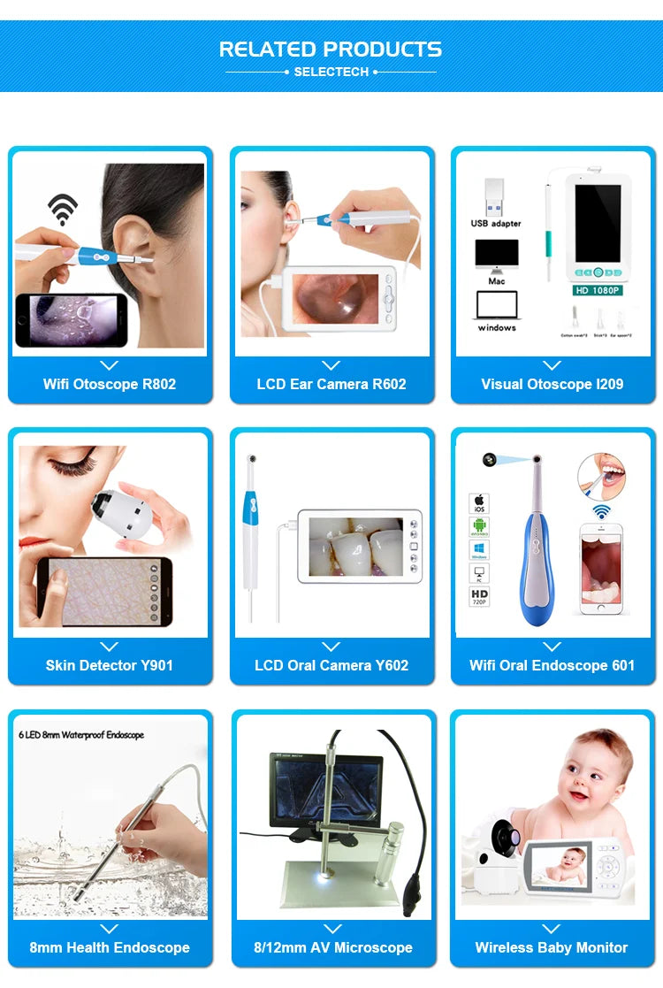 Wireless Dentist Teeth Intra Oral Endoscope Dental Wifi Intraoral Camera Intra Oral Camera