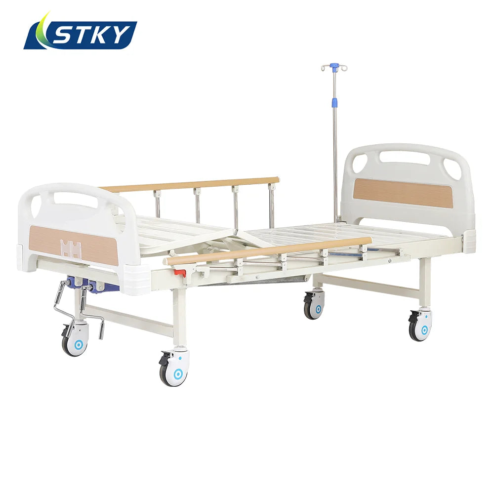 ISO CE Certificated Hospital ICU Bed Two Function Manual Hospital Furniture Medical Bed for Patient
