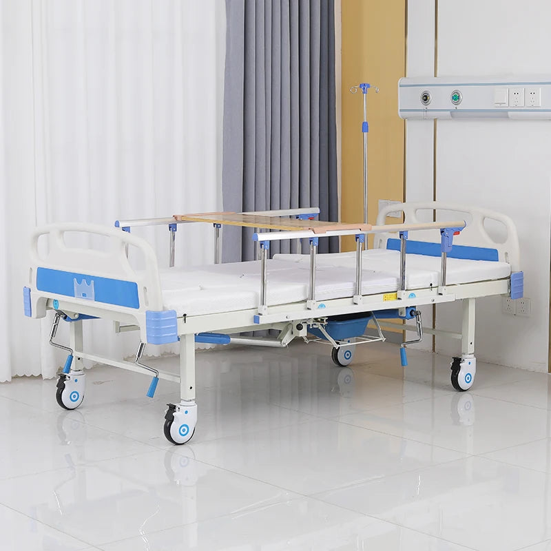 Excellent China Factory Low Price Direct Sale High Quality Manual 2 Crank Medical Bed for Hospital Care Patient