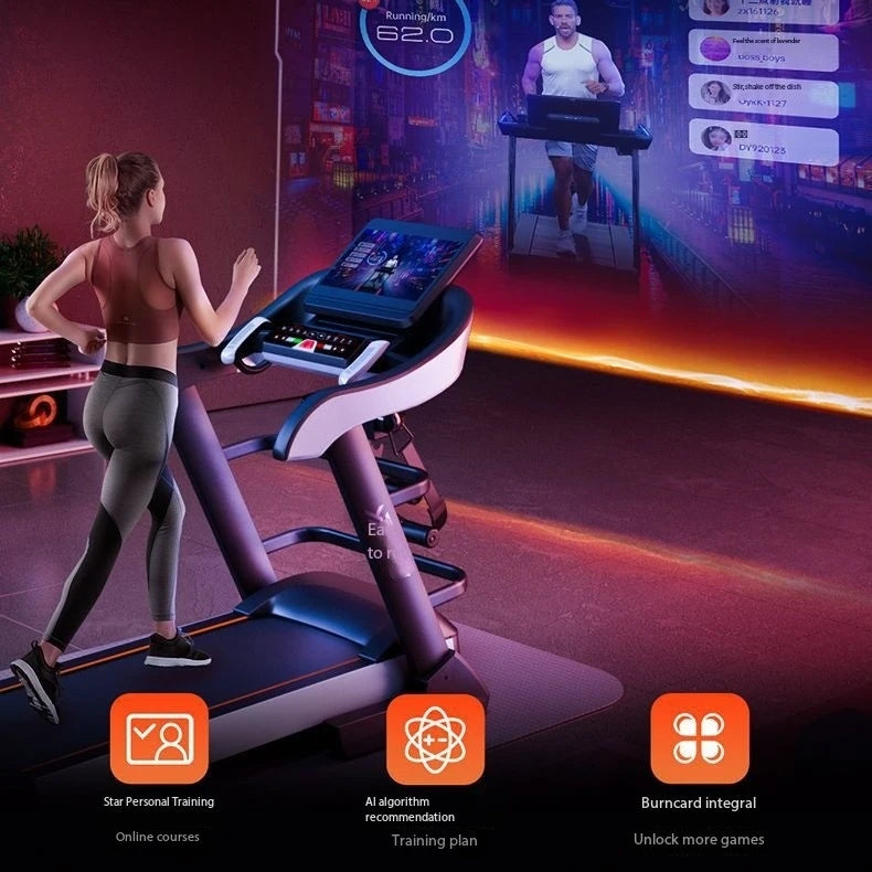 Factory Supply Treadmills-electronic Gym Walking Vibration Fitness Machine Treadmill Treadmill Running Machine