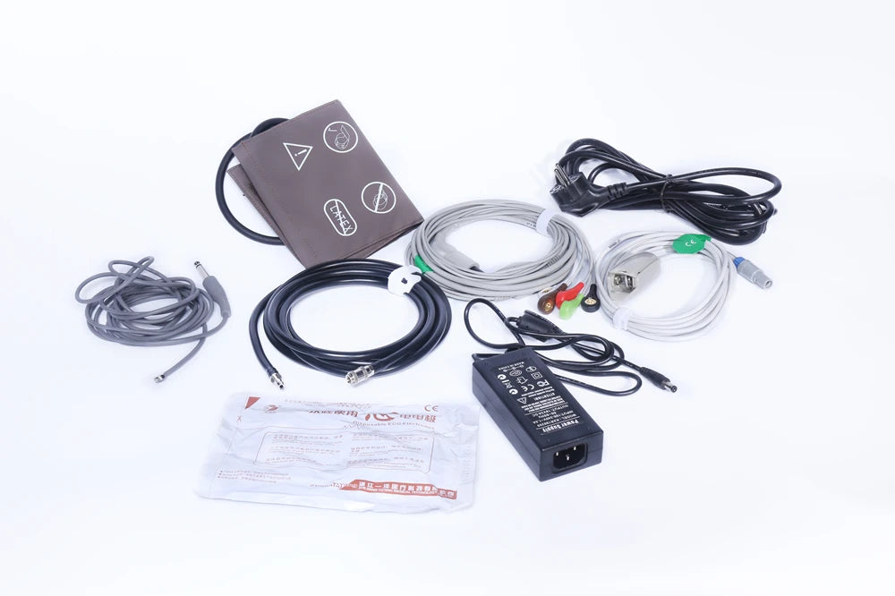 Clinic & Hospital Use 8-Inch Portable Patient Monitor Multi-Parameter Medical Emergency Equipment Electric Power Source
