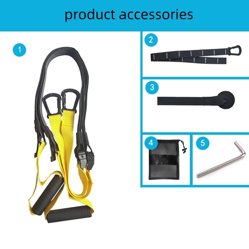 Hanging Training Straps for Home Single Bars, Hanging Straps, Chest Muscles, Back Fitness Equipment, Hanging Doors, Tension Rope