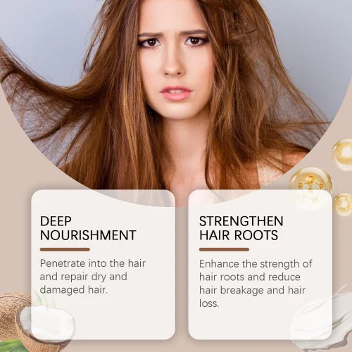 Wiyun Coconut Oil Smoothing Hair Mask Coconut Oil Smoothing Hair Mask Improves Dry Hair And Hydrates Smooth Hair