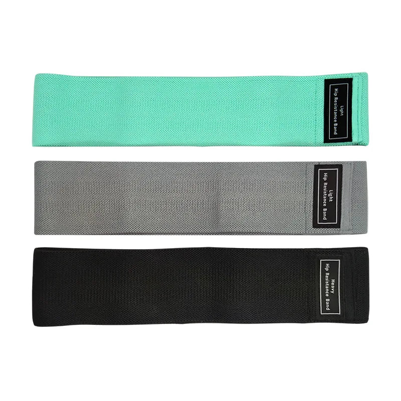 2024 New Arrival Home Workout Fitness Custom Logo Elastic Fabric Non Slip Rubber Hip Booty Yoga Resistance Band