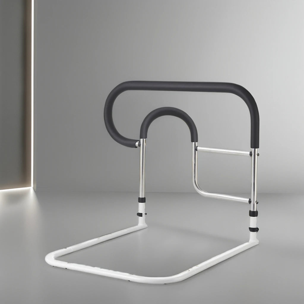Patient Folding Walker Portable Adjustable Bed Assist Rail Walking Sticks for Disabled