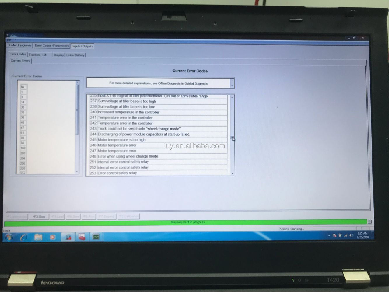 C2 Laptop for LINDE BT Canbox III Forklift Truck Diagnostic Tool Lidos 3003652503 Linde BT 3 Canbox Doctor Lsg Pathfifinder