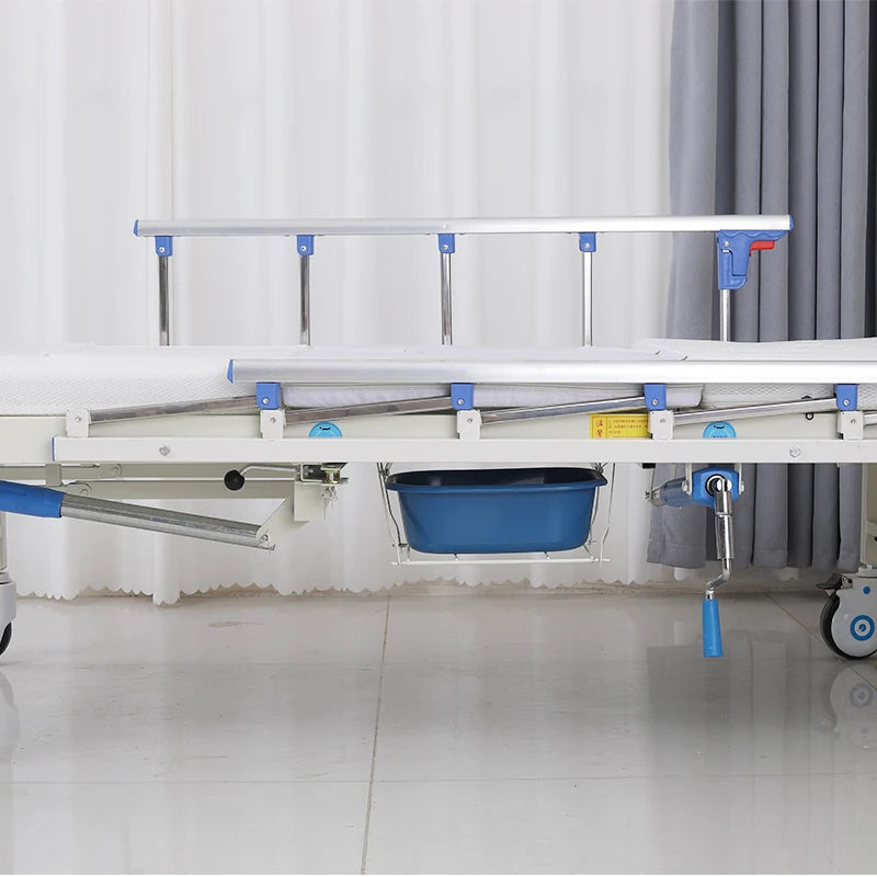Excellent China Factory Low Price Direct Sale High Quality Manual 2 Crank Medical Bed for Hospital Care Patient