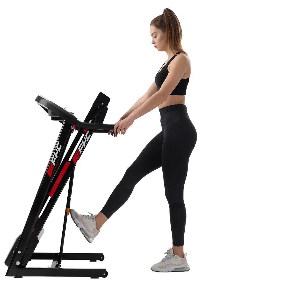 KREEDA Compact Home Use Fitness Running Machine Quiet Electric Treadmill with LCD Screen Foldable Design for Home Use
