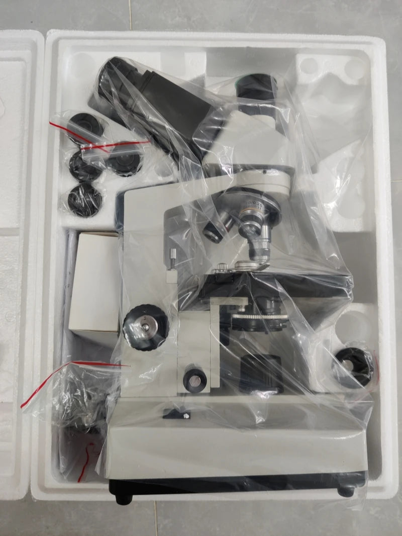 1600X Reusable Biological Optical Microscope for Home Hospital Pet Science Laboratory Use for Bacteria Observation Binocular