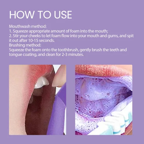 EELHOE Purple Corrector Deeply Clean Tartar Very Well Tartar Yellow Teeth Care For Oral Health Care