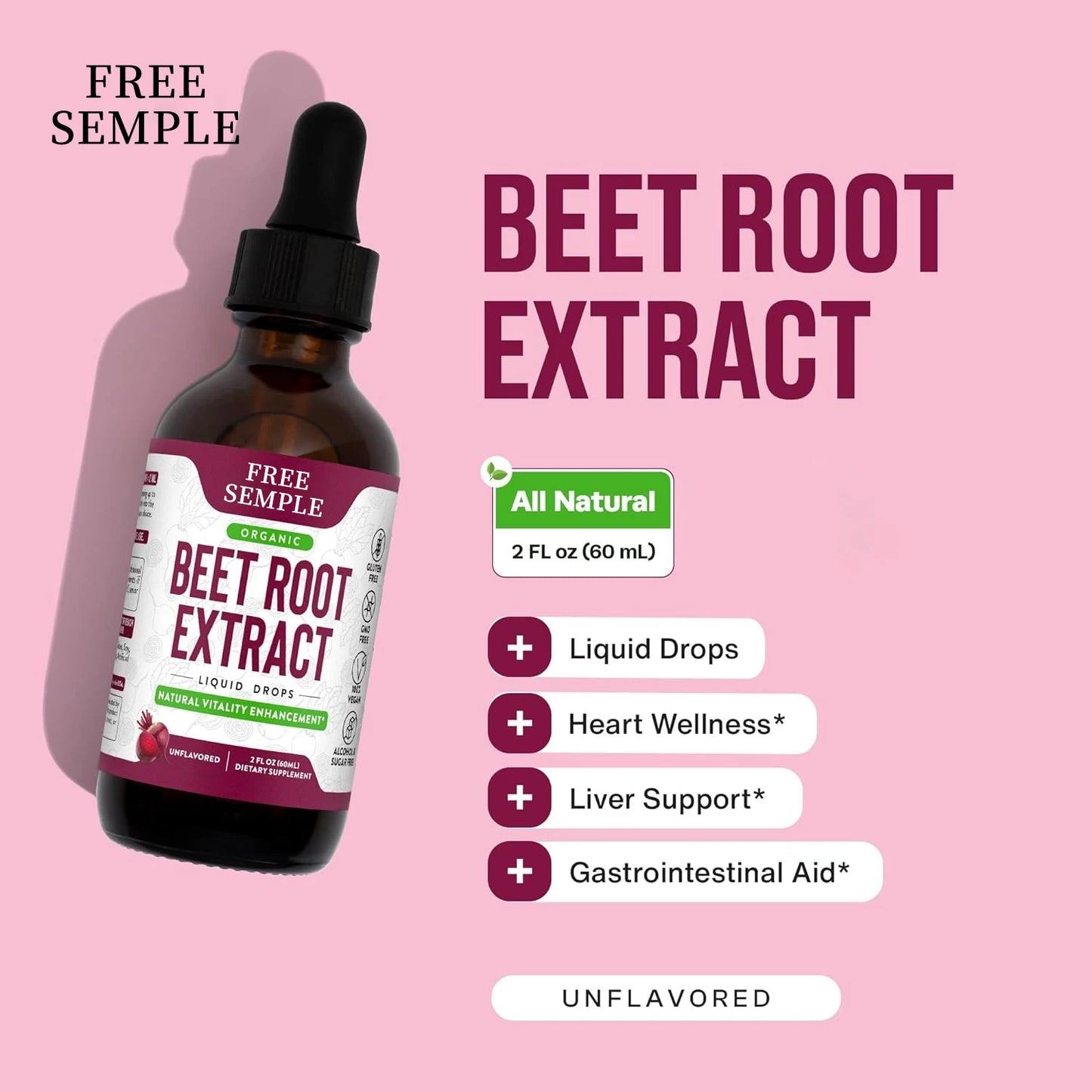 Free Sample Vegan Beet Root Liquid Supplement Liquid Beets Extra Fast Absorption with Beet Root Organic Extract