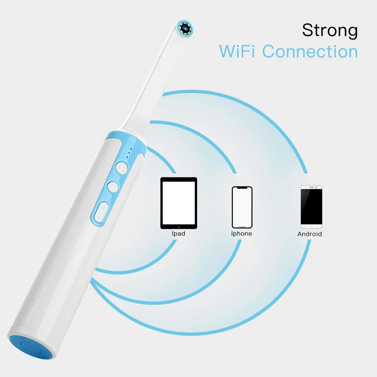 Wireless WiFi Oral Dental Camera 1080p HD Adjustable 8 LED Light Wifi Intraoral Endoscope for Dentist Tool