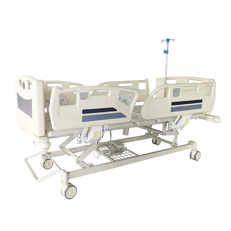New High Quality Luxurious Electric ICU Hospital Bed 5 Function Medical Grade Electric Patient Bed for Sale