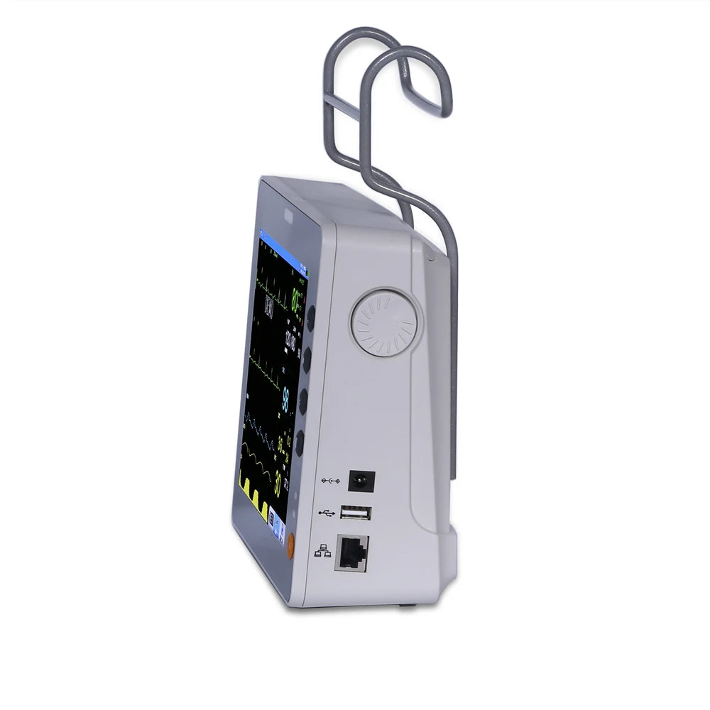 Clinic & Hospital Use 8-Inch Portable Patient Monitor Multi-Parameter Medical Emergency Equipment Electric Power Source
