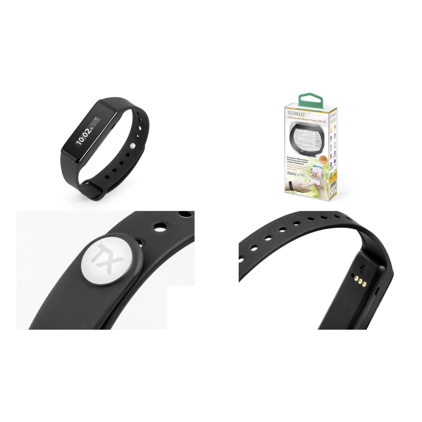 Technaxx TX-81 Fitness Tracker Uni Black (940910033299)